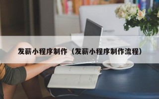 赤壁发薪小程序制作（发薪小程序制作流程）